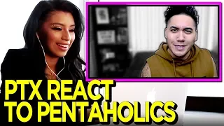 Pentatonix React To Pentaholics REACTION!!!