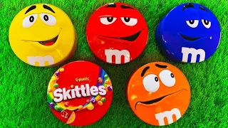 Satisfying Video | 5 Special Glossy Boxes with Rainbow M&M'S Candy ASMR Unpacking