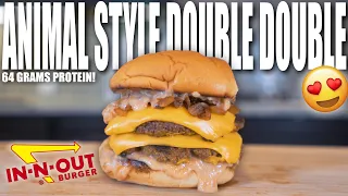 ANABOLIC ANIMAL STYLE DOUBLE DOUBLE BURGER | High Protein In-N-Out Copycat Recipe