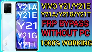 VIVO Y21/Y21E/Y21A/Y21G/Y21T FRP Bypass || All VIVO Android 11/12 FRP Bypass (WITHOUT PC)