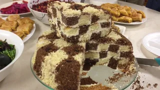 AZERBAIJANI CHECKERED CAKE