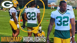 The Green Bay Packers Rookie Minicamp Looks NASTY... First Look Minicamp Highlights (Marshawn Lloyd)