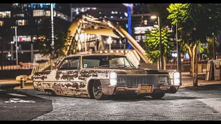 Tel Aviv night  1965 Cadillac Coupe deville 4k video