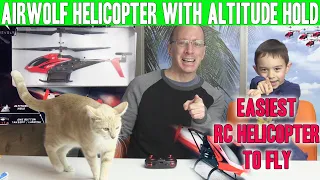 Easiest Remote Control Helicopter to Fly with Altitude Hold | Airwolf by Revolt
