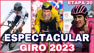 RESUMEN ETAPA 20 ➤ GIRO de ITALIA 2023 🇮🇹 ÉPICA Cronoescalada