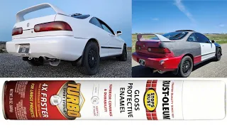 Rustoleum Turbo can paint job GS-R Integra Rescue and Revival Part 5 Budget Restoration