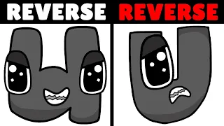 Reverse Lowercase Greek VS Reverse New Russian Baby Alphabet Lore | Part 8 (Ω-A...)