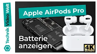 AirPods Pro Batterie 🔋 anzeigen