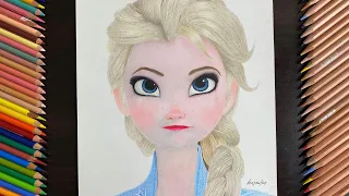 How to draw Elsa Frozen 2 || Renj Art Studio