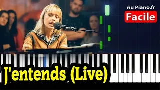 Angèle Live - J'entends Piano Cover Karaoké (aupiano.fr)