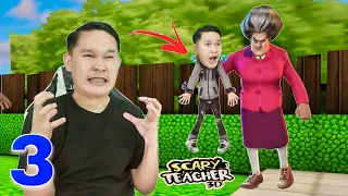 PART 3 | SCARY TEACHER 3D - (Flame Game, A Sticky Mess, Stinky Sauna, Ruin the Parcel)