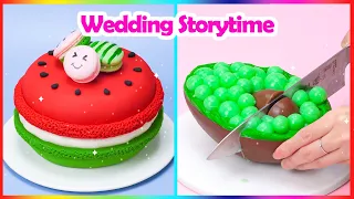 😎 Wedding Storytime 🌈 Satisfying Fondant Fruit Cake Decorating Compilation