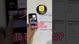 Troubled with math homework? Camera Math helps you!