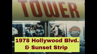 1978 SUNSET BLVD. HOME MOVIE FOOTAGE   TOWER RECORDS BUILDING   TRAFFIC BYES (SILENT)  XD44214
