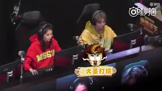 [Fancam] Lutong 鹿彤 playing game on show China