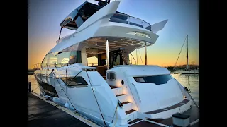 Brand New 2022 Sunseeker Manhattan 68 Yacht Tour - Available Now - £2,566,651 Ex Vat (now sold)