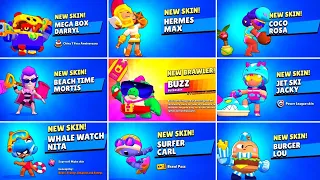 Buzz + All New Skins Unlock Animation In Brawl Stars | @MoneyCapital