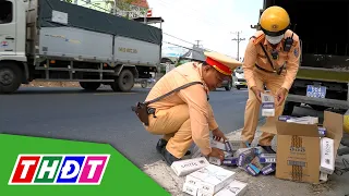 Đồng Tháp: Phòng CSGT liên tiếp bắt giữ nhiều phương tiện chở thuốc lá lậu | THDT