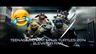 TMNT Teenage Mutant Ninja Turtles - MC Mikey funny elevator/lift scene