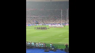 New Zealand All Blacks Haka, France v New Zealand Rugby World Cup 2023