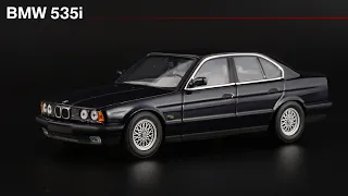 Megarare: BMW 535i E34 Orientblau Metallic • Minichamps • 1:43 scale models of BMW cars