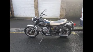 Go Pro on the 1977 Moto Guzzi T3 around North London