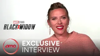 BLACK WIDOW–Exclusive Interview (Scarlett Johansson, Florence Pugh, David Harbour)|AMC Theatres 2021