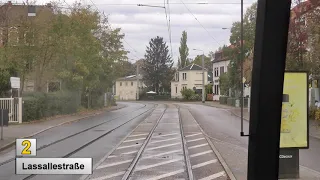 Straßenbahn Dresden 2019 linie 2.