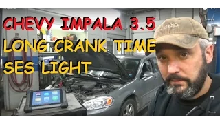 Chevrolet Impala - Extended Crank Time - Service Engine Soon Light
