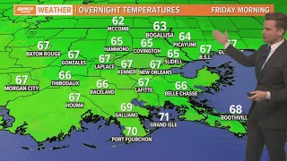 New Orleans Weather: Beautiful Thursday, warm and muggy by Friday