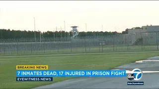 Bodies stacked in 'macabre woodpile' in South Carolina prison riot
