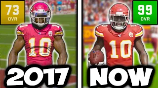 SCORING A TOUCHDOWN WITH TYREEK HILL IN EVERY MADDEN! (Madden 17 - Madden 22)