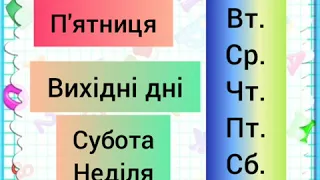 Навчання грамоти .Читаю про дні тижня. “Хто молодець?”Степан Жупанин