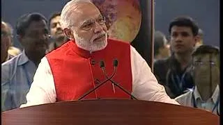 Today Mangal has got MOM, says PM Modi hailing Mars mission success as "historic"