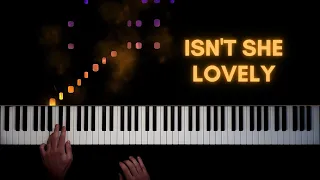 Stevie Wonder - Isn't She Lovely | Piano Cover + Sheet Music