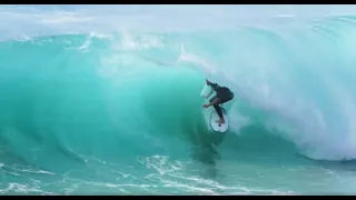 Ethan Ewing & Mick Fanning going wave for wave at D'Bah