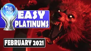 Easiest Platinum Games of February 2021 | All Easy Platinum Games PS4-PS5-Vita