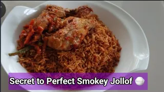 How To Make Perfect Smokey Party Jollof Rice without Firewood