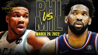 Philadelphia 76ers vs Milwaukee Bucks Full Game Highlights | March 29, 2022 | FreeDawkins