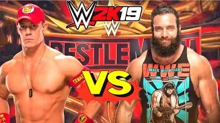 WWE 2K19 : John Cena VS Elias  Wrestlemania 35 FULL Match