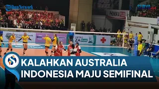 Kalahkan Australia Tiga Set Langsung, Indonesia Lolos Semifinal AVC Challenge Cup 2023