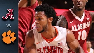 Clemson vs. Alabama Basketball Highlights (2015-16)