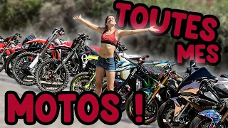 Je vous présente TOUTES MES MOTOS !!