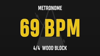 69 BPM 4/4 - Best Metronome (Sound : Wood block)