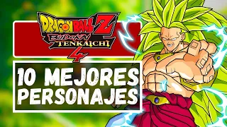 Los 10 Mejores Personajes de Dragon Ball Z Budokai Tenkaichi 4