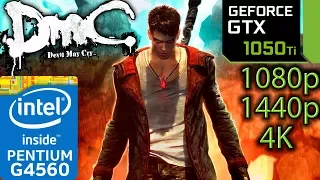 DmC Devil May Cry - GTX 1050 ti - G4560 - 1080p - 1440p - 4K - Benchmark