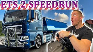 ETS 2 Speedrun - 2010er MAN TGX mit Kippmulde: 27 TONNEN! Schüttgut - Euro Truck Simulator 2