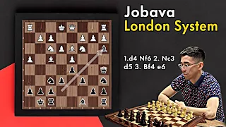 Jobava London System.  Полный разбор за черных.  Гроссместерский репертуар.