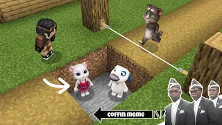 Traps for Talking Tom and Friends in Minecraft - Coffin Meme