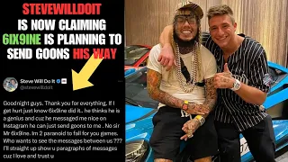 SteveWillDoIt Exposes 6ix9ine's DMs: If Anything Happens to Me, Blame 6ix9ine! 🐀